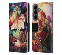 Head Case Designs Licenza Ufficiale Batman DC Comics Poison Ivy & Harley Quinn Gotham City Sirens Custodia Portafoglio in Pelle Compatibile con Samsung Galaxy S26 Plus