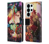 Head Case Designs Licenza Ufficiale Batman DC Comics Poison Ivy & Harley Quinn Gotham City Sirens Custodia Portafoglio in Pelle Compatibile con Samsung Galaxy S26 Ultra