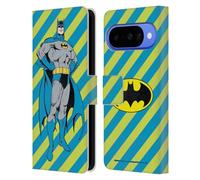 Head Case Designs Licenza Ufficiale Batman DC Comics Strisce Moda Vintage Custodia Portafoglio in Pelle Compatibile con Google Pixel 10