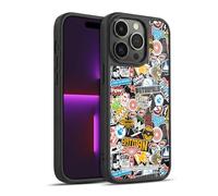 Head Case Designs Licenza Ufficiale Batman V Superman: Dawn of Justice Sticker Collage Grafica Cover in Gel Rinforzata [Protezione di Grado Militare] Compatibile con Apple iPhone 14 PRO