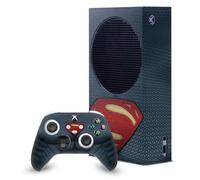 Head Case Designs Licenza Ufficiale Batman V Superman: Dawn of Justice Superman Costume Grafica Console Da Gioco Wrap E Pelle Per Controller Compatibile con Xbox Series S Console & Controller Bundle