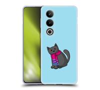 Head Case Designs Licenza Ufficiale Beth Wilson Freddo In Una Sciarpa Doodlecats Custodia Cover in Morbido Gel Compatibile con OnePlus Ace 3V 5G