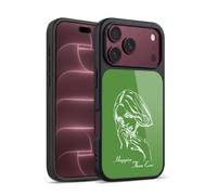 Head Case Designs Licenza Ufficiale Billie Eilish Album Stencil Verde Happier Than Ever Cover in gel rinforzata [Protezione di Grado Militare] Compatibile con Apple iPhone 18 Pro
