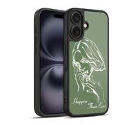 Head Case Designs Licenza Ufficiale Billie Eilish Album Stencil Verde Happier Than Ever Cover in Gel Rinforzata [Protezione di Grado Militare] Compatibile con Apple iPhone 16