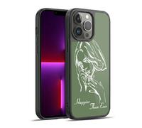 Head Case Designs Licenza Ufficiale Billie Eilish Album Stencil Verde Happier Than Ever Cover in Gel Rinforzata [Protezione di Grado Militare] Compatibile con Apple iPhone 13 PRO Max