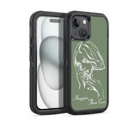 Head Case Designs Licenza Ufficiale Billie Eilish Album Stencil Verde Happier Than Ever Custodia Antiurto Ultra Blindata compatibile con Apple iPhone 15