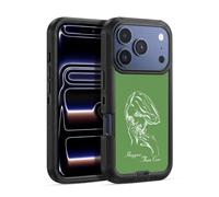 Head Case Designs Licenza Ufficiale Billie Eilish Album Stencil Verde Happier Than Ever Custodia Antiurto Ultra Blindata compatibile con Apple iPhone 17 Pro Max