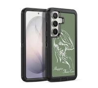 Head Case Designs Licenza Ufficiale Billie Eilish Album Stencil Verde Happier Than Ever Custodia Antiurto Ultra Blindata compatibile con Samsung Galaxy S26 Plus