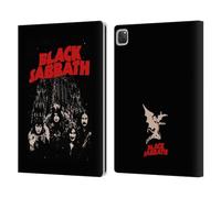 Head Case Designs Licenza Ufficiale Black Sabbath Logo Rosso Arte Chiave Custodia Portafoglio in Pelle Compatibile con Apple iPad PRO 13 M4 2024