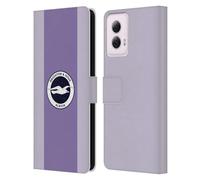 Head Case Designs Licenza Ufficiale Brighton & Hove Albion F.C Away Kit per Badge 2025/26 Custodia Portafoglio in Pelle Compatibile con Motorola Moto G Power (2024)