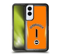 Head Case Designs Licenza Ufficiale Brighton & Hove Albion F.C Bart Verbruggen 2025/26 Giocatori Home Kit Custodia Antiurto Ultra Blindata Compatibile con Samsung Galaxy S25 Edge
