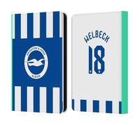 Head Case Designs Licenza Ufficiale Brighton & Hove Albion F.C Danny Welbeck 2025/26 Giocatori Home Kit Custodia Portafoglio in Pelle Compatibile con Amazon Kindle 11th Gen 6in 2022