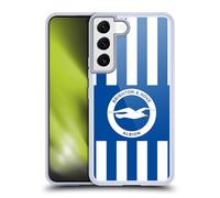 Head Case Designs Licenza Ufficiale Brighton & Hove Albion F.C Home Kit per Badge 2025/26 Custodia in Gel [Protezione di Grado Militare] Compatibile con Samsung Galaxy S22 5G
