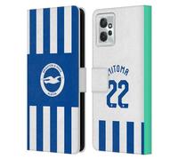 Head Case Designs Licenza Ufficiale Brighton & Hove Albion F.C Kaoru Mitoma 2025/26 Giocatori Home Kit Custodia Portafoglio in Pelle Compatibile con Motorola Moto G Power (2023)
