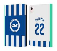 Head Case Designs Licenza Ufficiale Brighton & Hove Albion F.C Kaoru Mitoma 2025/26 Giocatori Home Kit Custodia Portafoglio in Pelle Compatibile con Apple iPad Mini (2021/2024)