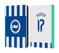 Head Case Designs Licenza Ufficiale Brighton & Hove Albion F.C Yankuba Minteh 2025/26 Giocatori Home Kit Custodia Portafoglio in Pelle Compatibile con Amazon Kindle 11th Gen 6in 2022