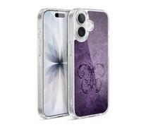 Head Case Designs Licenza Ufficiale Brigid Ashwood Farfalla Porpora Romanticismo Vintage 2 Custodia in Gel [Protezione di Grado Militare] Compatibile con Apple iPhone 17 E con MagSafe