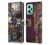 Head Case Designs Licenza Ufficiale Brigid Ashwood Tempo di Storie di Gatti E Libri Gatti Custodia Cover in Pelle a Portafoglio Compatibile con Xiaomi Redmi Note 12 5G