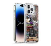 Head Case Designs Licenza Ufficiale Brigid Ashwood Tempo di Storie di Gatti E Libri Gatti Custodia in Gel [Grado Militare] Compatibile con Apple iPhone 14 PRO Max E Compatibile con MagSafe