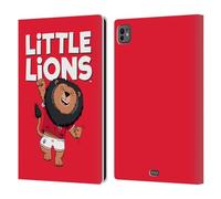 Head Case Designs Licenza Ufficiale British And Irish Lions Leoni Piccoli Stemma Custodia Portafoglio in Pelle Compatibile con Apple iPad PRO 11 M4 2024