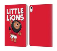 Head Case Designs Licenza Ufficiale British And Irish Lions Leoni Piccoli Stemma Custodia Portafoglio in Pelle Compatibile con Apple iPad 10.9 2022/2025