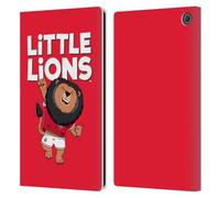 Head Case Designs Licenza Ufficiale British And Irish Lions Leoni Piccoli Stemma Custodia Portafoglio in Pelle Compatibile con Amazon Fire Max 11 2023