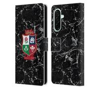 Head Case Designs Licenza Ufficiale British And Irish Lions Marmo Stemma Custodia Portafoglio in Pelle Compatibile con Samsung Galaxy A26 5G