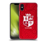 Head Case Designs Licenza Ufficiale British And Irish Lions Motivi Stemma Custodia Cover Dura per Parte Posteriore Compatibile con Apple iPhone X/iPhone XS