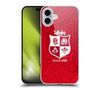 Head Case Designs Licenza Ufficiale British And Irish Lions Motivi Stemma Custodia Cover Dura per Parte Posteriore Compatibile con Apple iPhone 16 Plus