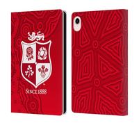 Head Case Designs Licenza Ufficiale British And Irish Lions Motivi Stemma Custodia Portafoglio in Pelle Compatibile con Apple iPad Mini (2021/2024)
