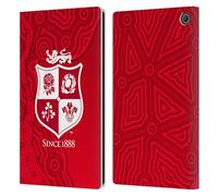 Head Case Designs Licenza Ufficiale British And Irish Lions Motivi Stemma Custodia Portafoglio in Pelle Compatibile con Amazon Fire Max 11 2023