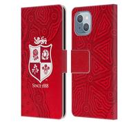 Head Case Designs Licenza Ufficiale British And Irish Lions Motivi Stemma Custodia Portafoglio in Pelle Compatibile con Apple iPhone 14