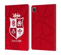 Head Case Designs Licenza Ufficiale British And Irish Lions Motivi Stemma Custodia Portafoglio in Pelle Compatibile con Apple iPad PRO 11 2020/2021 / 2022