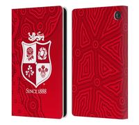 Head Case Designs Licenza Ufficiale British And Irish Lions Motivi Stemma Custodia Portafoglio in Pelle Compatibile con Amazon Fire 7 2022