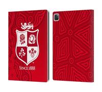 Head Case Designs Licenza Ufficiale British And Irish Lions Motivi Stemma Custodia Portafoglio in Pelle Compatibile con Apple iPad PRO 12.9 2020/2021/2022