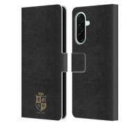 Head Case Designs Licenza Ufficiale British And Irish Lions Nero e Oro Stemma Custodia Portafoglio in Pelle Compatibile con Samsung Galaxy A26 5G