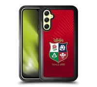 Head Case Designs Licenza Ufficiale British And Irish Lions Testurizzato Stemma Custodia Antiurto Ultra Blindata Compatibile con Samsung Galaxy A34 5G