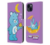 Head Case Designs Licenza Ufficiale Care Bears Bedtime Personaggi Custodia Portafoglio in Pelle Compatibile con Apple iPhone 15 Plus