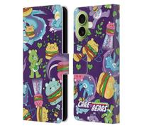 Head Case Designs Licenza Ufficiale Care Bears Modello Burger Dolce E Salato Custodia Portafoglio in Pelle Compatibile con Apple iPhone 17