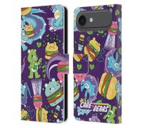 Head Case Designs Licenza Ufficiale Care Bears Modello Burger Dolce E Salato Custodia Portafoglio in Pelle Compatibile con Apple iPhone 17 Air