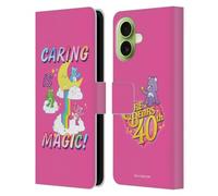 Head Case Designs Licenza Ufficiale Care Bears Prendersi cura è magia 40esimo anniversario Custodia Portafoglio in Pelle Compatibile con Apple iPhone 17