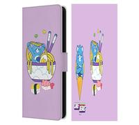 Head Case Designs Licenza Ufficiale Care Bears Ramen Sushi Scontroso Dolce E Salato Custodia Portafoglio in Pelle Compatibile con Samsung Galaxy S25 FE