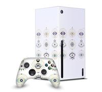 Head Case Designs Licenza Ufficiale Cat Coquillette Blu Oro Mix Arte Pacchetto Console Da Gioco Wrap E Pelle Per Controller Compatibile con Xbox Series X