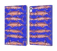 Head Case Designs Licenza Ufficiale Cat Coquillette Blue Barracuda Mare Custodia Portafoglio in Pelle Compatibile con Apple iPad Air 13 2024/2025