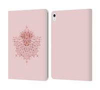 Head Case Designs Licenza Ufficiale Cat Coquillette Bocciolo Loto Mandala 3 Modelli 6 Custodia Portafoglio in Pelle Compatibile con Apple iPad Air 13 2024/2025