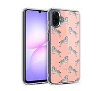 Head Case Designs Licenza Ufficiale Cat Coquillette Schema Zebra Leap Fauna Tropicale Custodia in Gel [Protezione di Grado Militare] Compatibile con Samsung Galaxy A07 4G