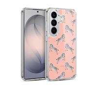 Head Case Designs Licenza Ufficiale Cat Coquillette Schema Zebra Leap Fauna Tropicale Custodia in Gel [Protezione di Grado Militare] Compatibile con Samsung Galaxy S26 Plus