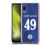 Head Case Designs Licenza Ufficiale Chelsea Football Club Alejandro Garnacho 2025/26 Giocatori Divisa Casa 2° Gruppo Custodia in Gel [Grado Militare] Compatibile con Samsung Galaxy A02/M02 (2021)