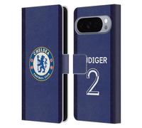 Head Case Designs Licenza Ufficiale Chelsea Football Club Antonio Rüdiger 2020/21 Giocatori Home Kit Gruppo 1 Custodia Portafoglio in Pelle Compatibile con Google Pixel 10 Pro XL