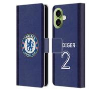 Head Case Designs Licenza Ufficiale Chelsea Football Club Antonio Rüdiger 2020/21 Giocatori Home Kit Gruppo 1 Custodia Portafoglio in Pelle Compatibile con Apple iPhone 17